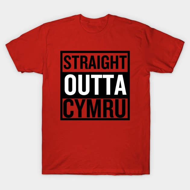 Straight Outta Cymru T-Shirt by Teessential